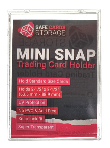Mini Snap Trading Card Holder Ultra clear SCS