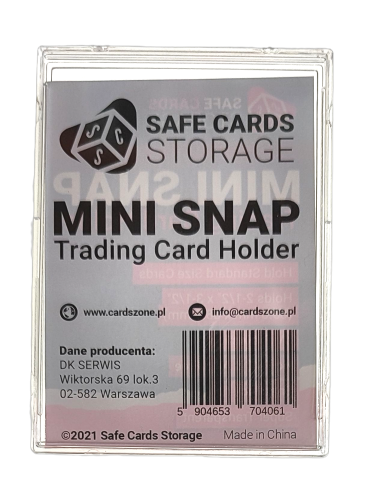 Mini Snap Trading Card Holder Ultra clear SCS