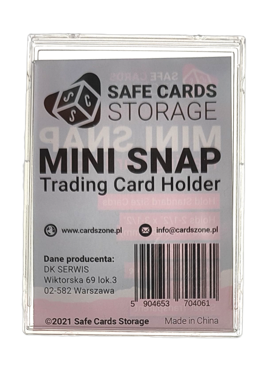 Mini Snap Trading Card Holder Ultra clear SCS