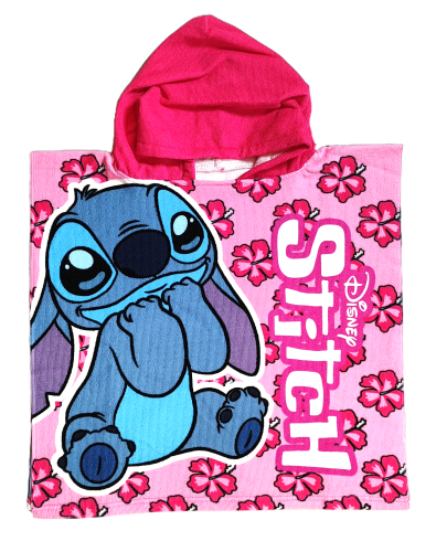 Ponczo kąpielowe Disney Stitch 50 x 100 cm