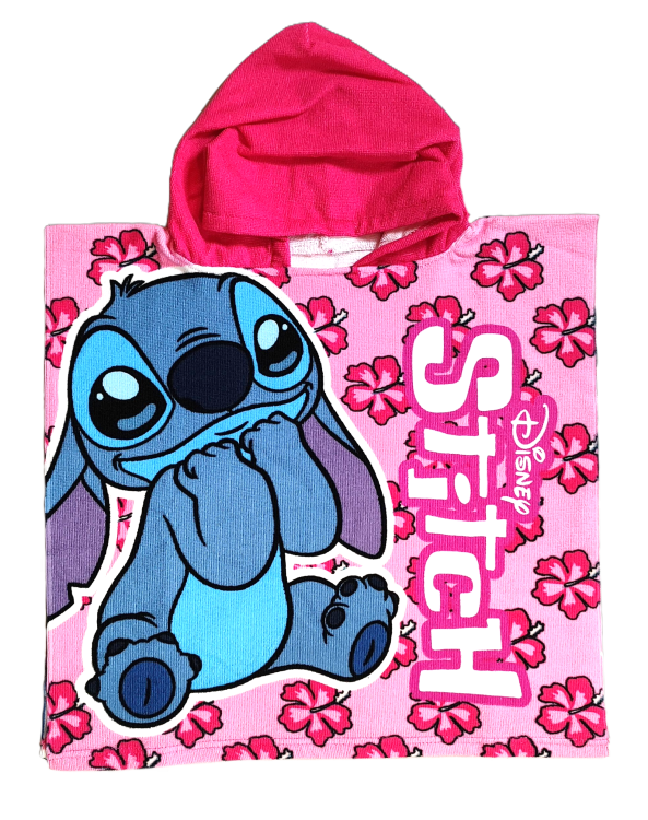 Ponczo kąpielowe Disney Stitch 50 x 100 cm