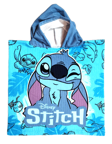 Ponczo kąpielowe Disney Stitch 50 x 100 cm