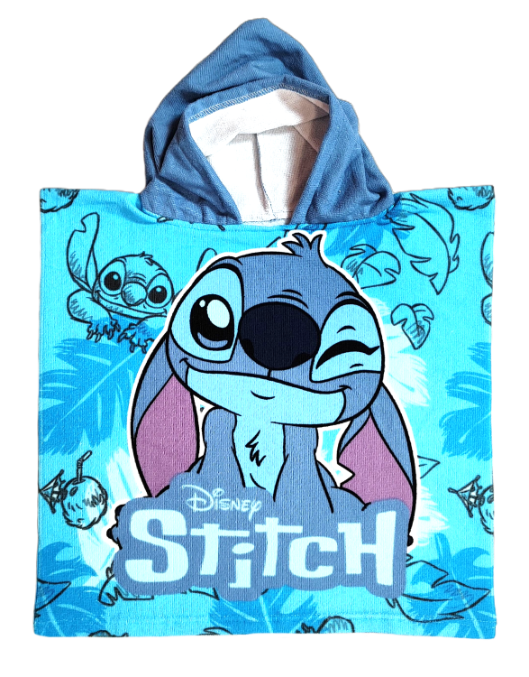Ponczo kąpielowe Disney Stitch 50 x 100 cm
