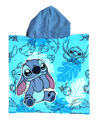 Ponczo kąpielowe Disney Stitch 50 x 100 cm