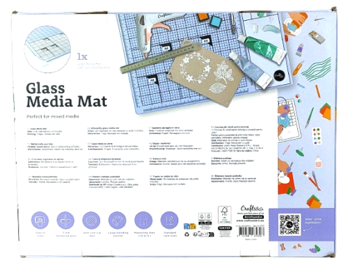 Szklana mata do projektowania 42 x 32 cm