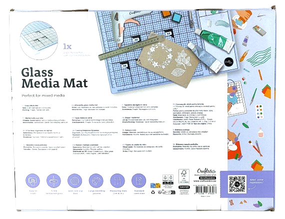 Szklana mata do projektowania 42 x 32 cm