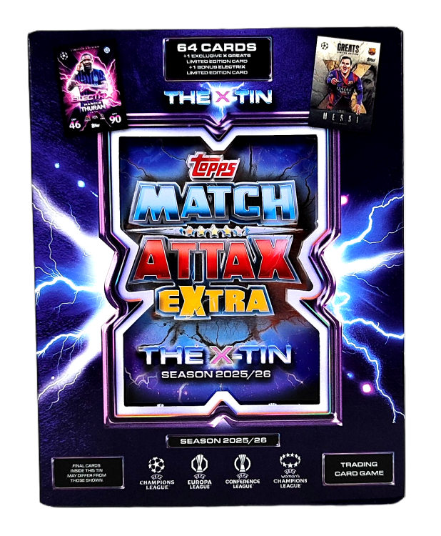 Match Attax Extra 2025/26 - The X-Tin