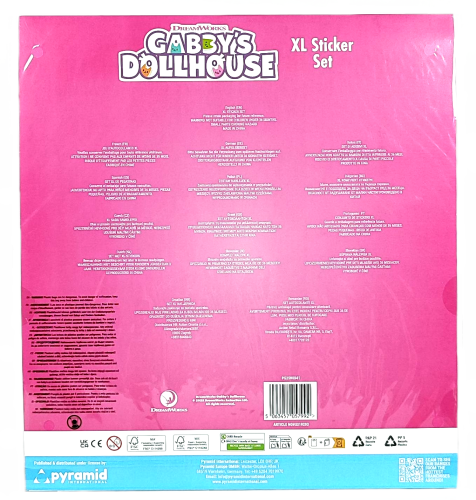 Duży zestaw naklejek Koci domek Gabi XL - 11 arkuszy