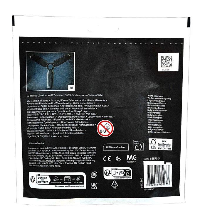 LEGO Technic Biały wodnosamolot 30736