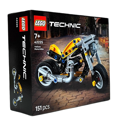 LEGO Technic  Żółty motocykl 42225