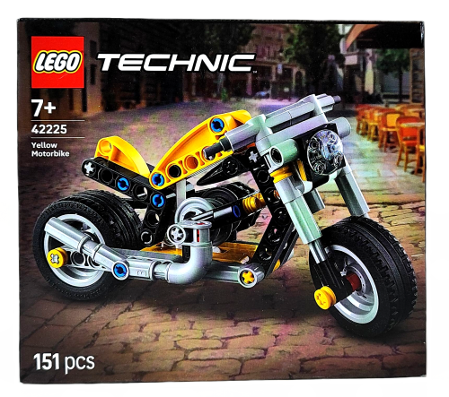 LEGO Technic  Żółty motocykl 42225