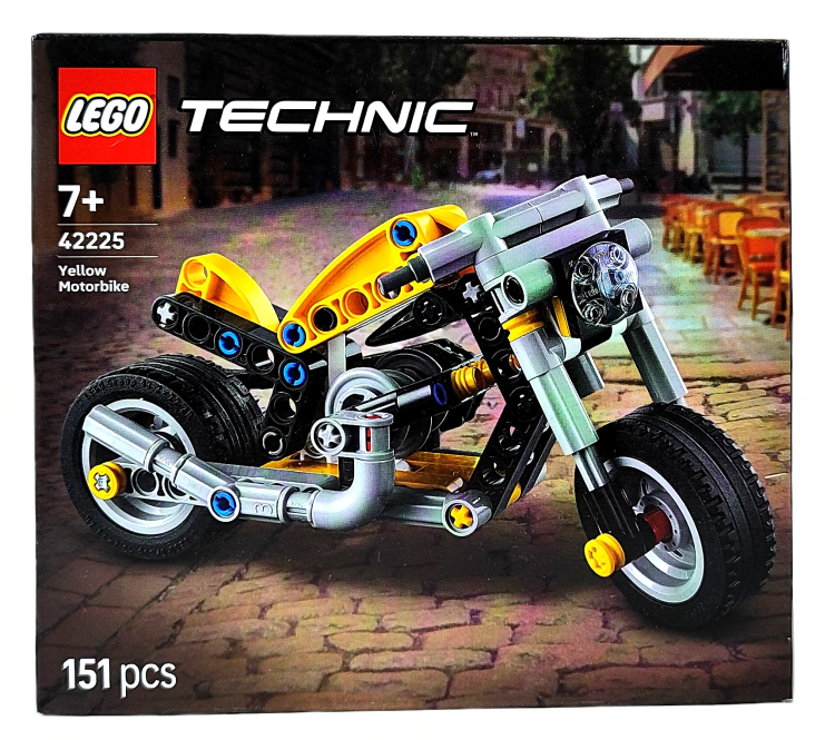 LEGO Technic  Żółty motocykl 42225
