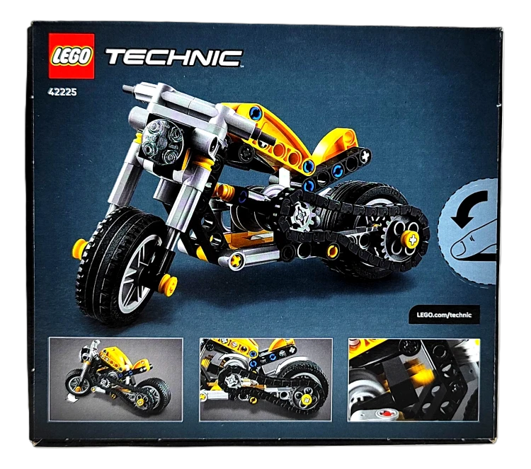 LEGO Technic  Żółty motocykl 42225