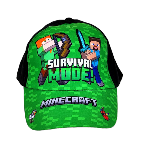 Czapka z daszkiem Minecraft - Survival Mode! - 56 cm