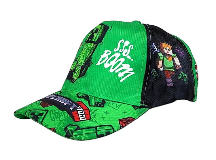 Czapka z daszkiem Minecraft - Creeper- 56 cm