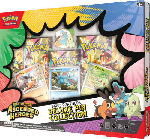 Pokémon TCG: Mega Evolution - Ascended Heroes - Deluxe Pin Collection - First Partners