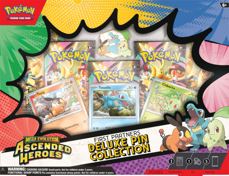 Pokémon TCG: Mega Evolution - Ascended Heroes - Deluxe Pin Collection - First Partners