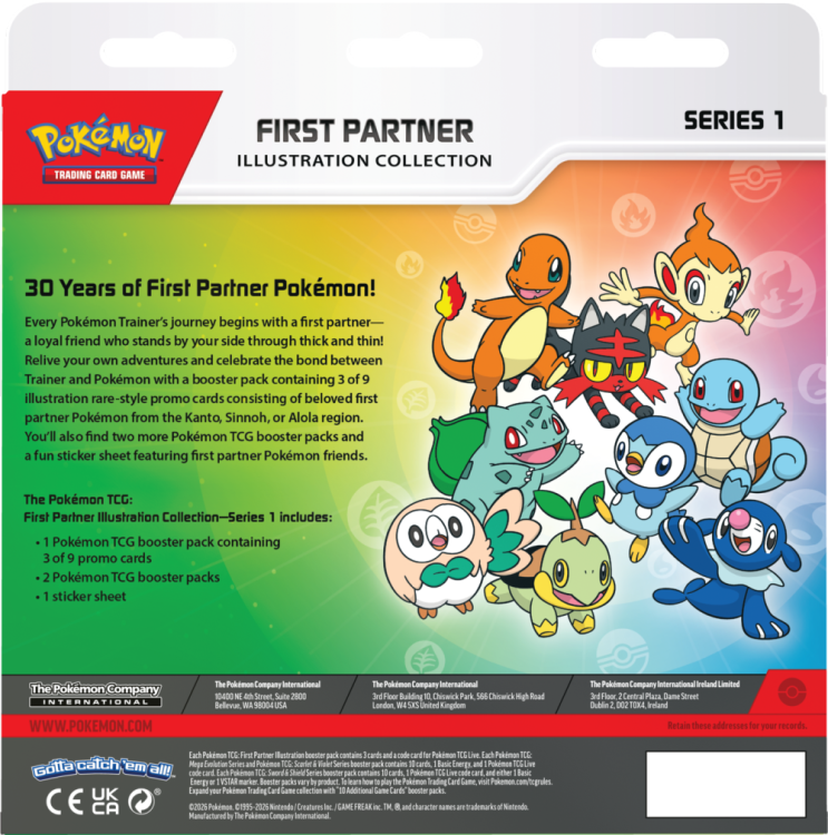 Pokémon TCG: First Partner - Illustration Collection - Series 1