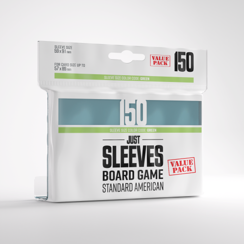 Koszulki Gamegenic: Just Sleeves - Board Game Sleeves (59 x 91 mm) - 150 sztuk Clear