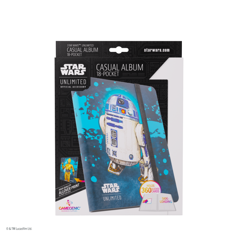Album Gamegenic: Star Wars Unlimited Card Game - 18-Pocket - C-3PO/R2-D2