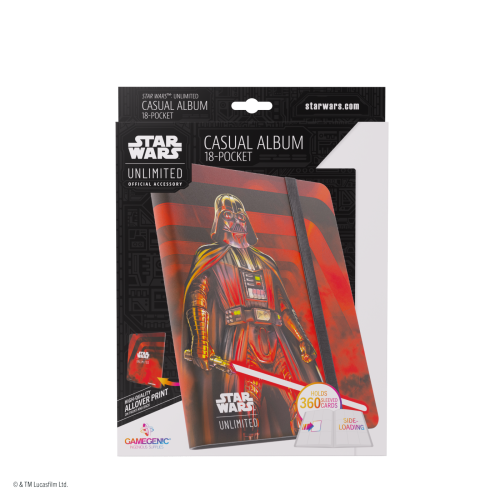 Album Gamegenic: Star Wars Unlimited Card Game - 18-Pocket - Darth Vader Unstoppable
