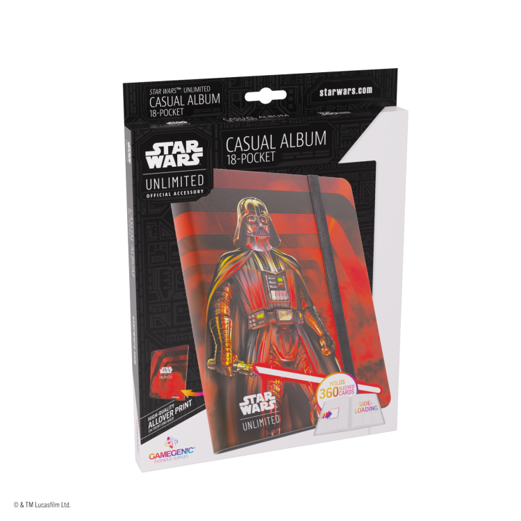 Album Gamegenic: Star Wars Unlimited Card Game - 18-Pocket - Darth Vader Unstoppable