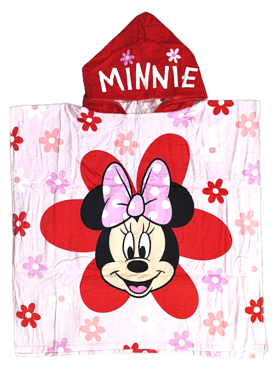 Ponczo kąpielowe Myszka Minnie 60 x 60 cm