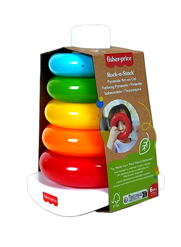 Piramidka z kolorowych kółek  Fisher-Price