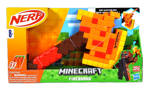Nerf Minecraft wyrzutnia topór Firebrand