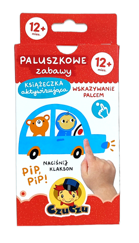 Książeczka aktywizująca CzuCzu Paluszkowe zabawy dla dzieci 12 mies.+