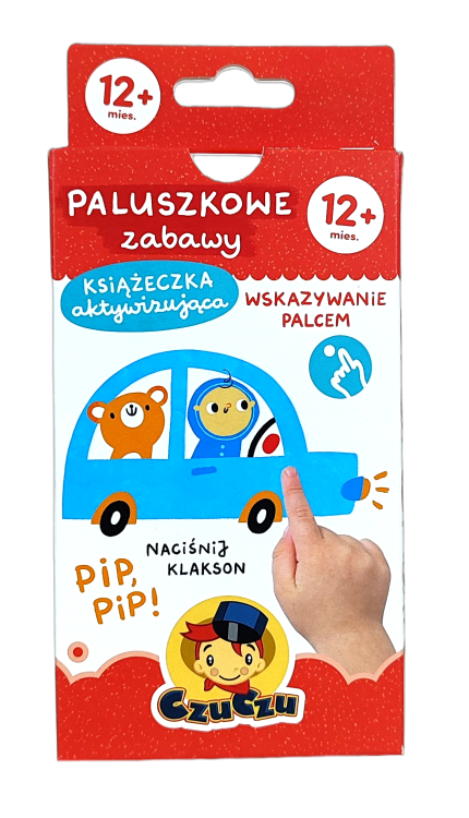 Książeczka aktywizująca CzuCzu Paluszkowe zabawy dla dzieci 12 mies.+