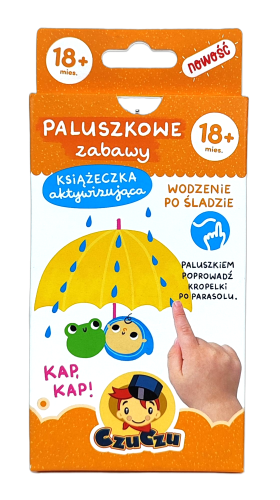 Książeczka aktywizująca CzuCzu Paluszkowe zabawy dla dzieci 18 mies.+