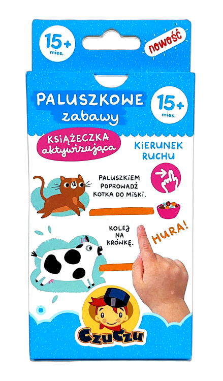 Książeczka aktywizująca CzuCzu Paluszkowe zabawy dla dzieci 15 mies.+