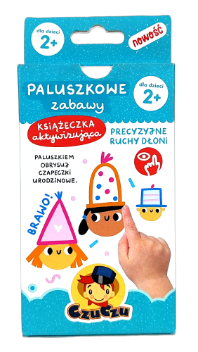 Książeczka aktywizująca CzuCzu Paluszkowe zabawy dla dzieci 2 lata