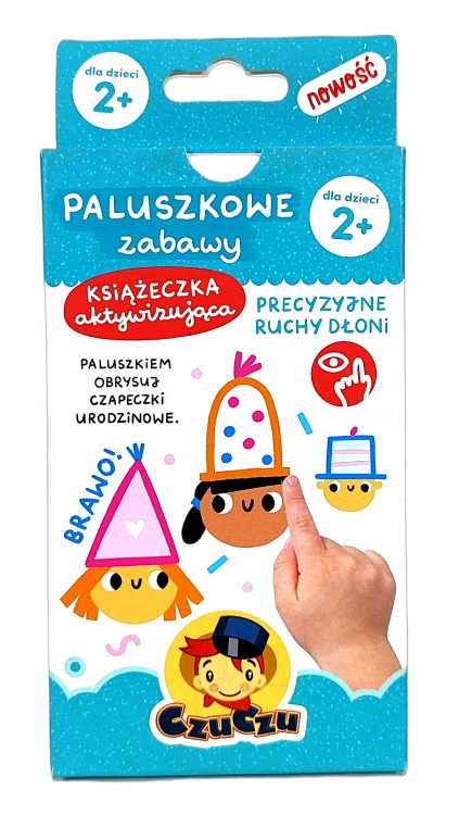 Książeczka aktywizująca CzuCzu Paluszkowe zabawy dla dzieci 2 lata