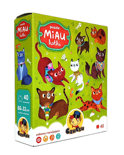 CzuCzu Puzzle 40 Miau Kotki