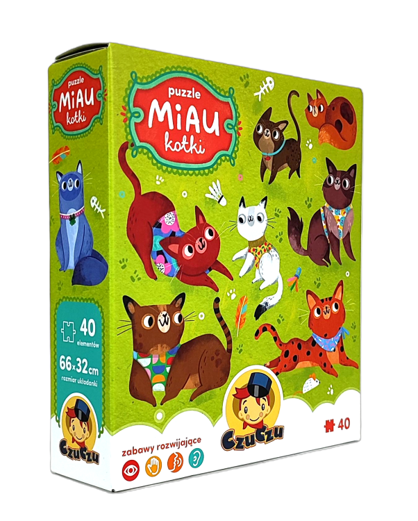 CzuCzu Puzzle 40 Miau Kotki