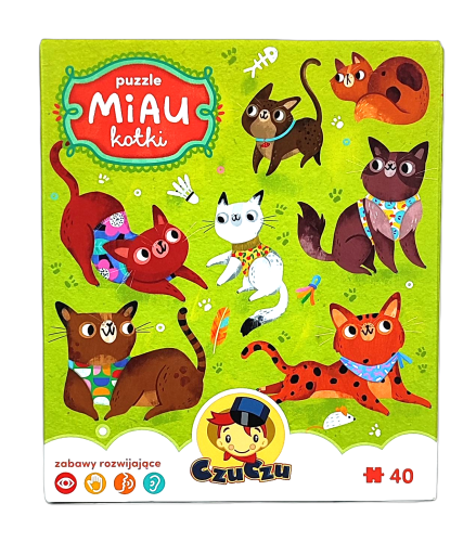 CzuCzu Puzzle 40 Miau Kotki