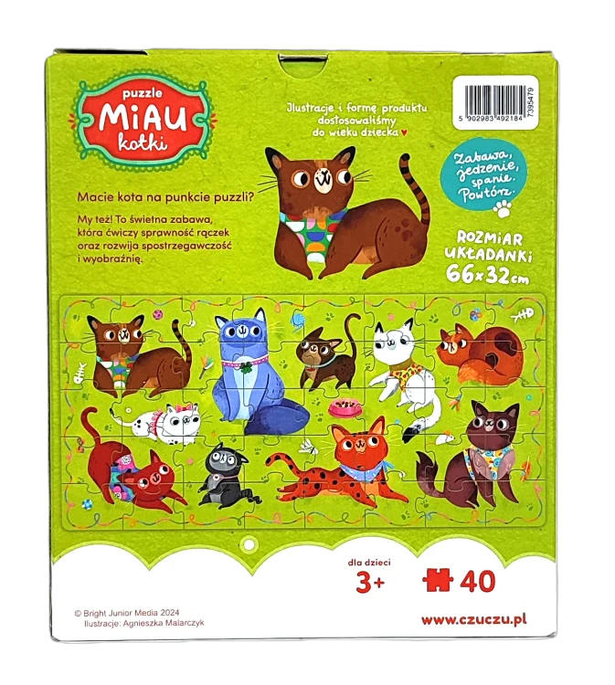 CzuCzu Puzzle 40 Miau Kotki