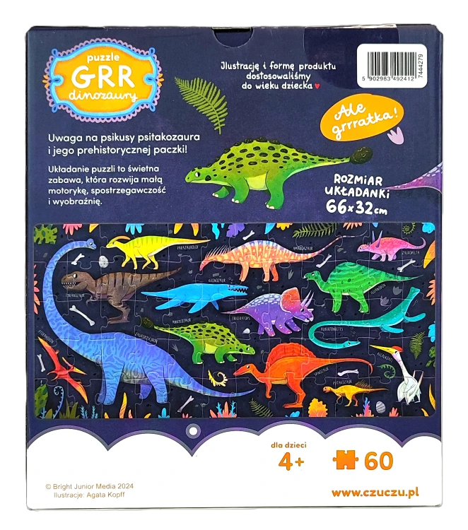 CzuCzu Puzzle 60 Grr Dinozaury