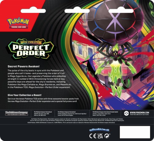 Pokémon TCG: Mega Evolution - Perfect Order - 3-Pack Blister - Chikorita