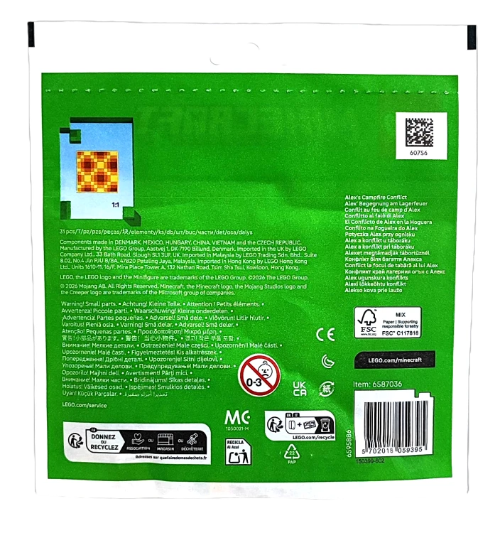 LEGO Minecraft Alex's Campfire Conflict 30732