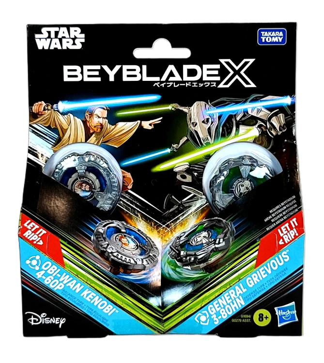 Beyblade Star Wars Obi Wan Kenobi vs General Grievous