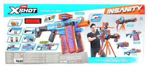 Pistolet ZURU X-SHOT Motorized Clip Mania