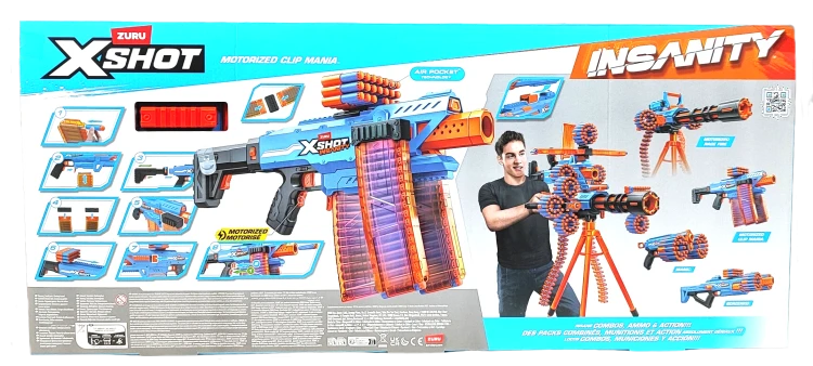Pistolet ZURU X-SHOT Motorized Clip Mania