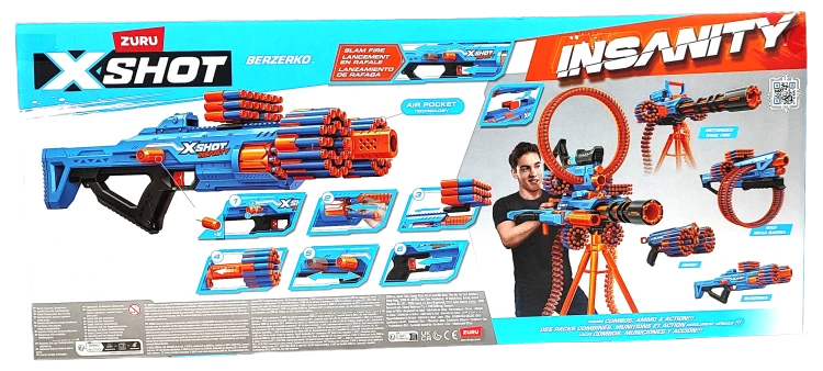 Pistolet ZURU X-SHOT Insanity Berzerko