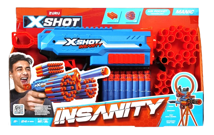 Pistolet ZURU X-SHOT Insanity Manic