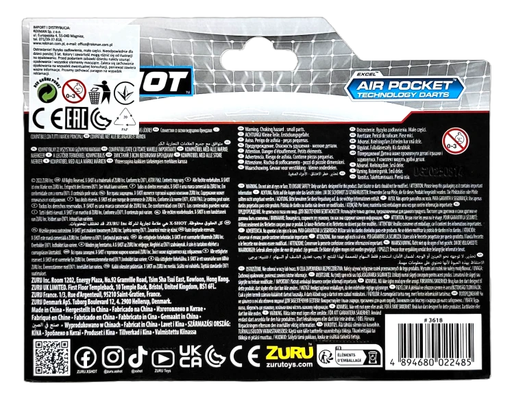 Zuru X-Shot Air Pocket zestaw 36 strzałek
