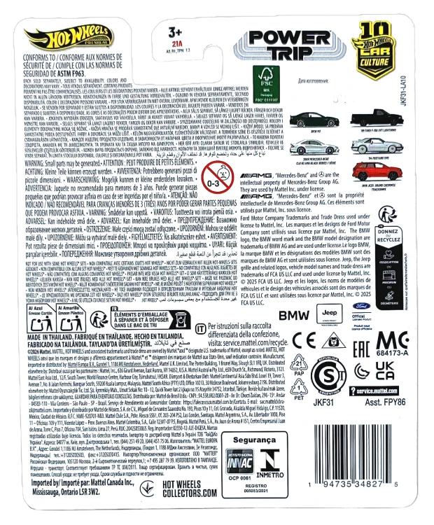 4/5 Hot Wheels Premium Power Trip - '84 Mustang SVO