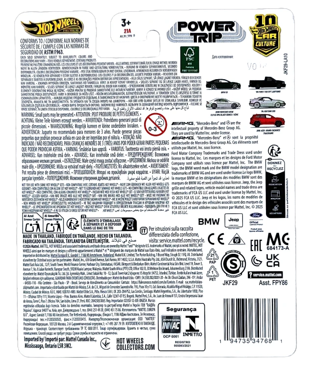 3/5 Hot Wheels Premium Power Trip - 2008 Mercedes-Benz  CLK 63 AMG Black Series